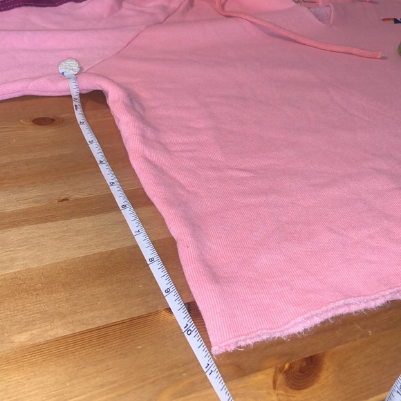 *RARE* Aviator Nation Raw Edge Crop Hoodie Size L - Picture 6 of 7